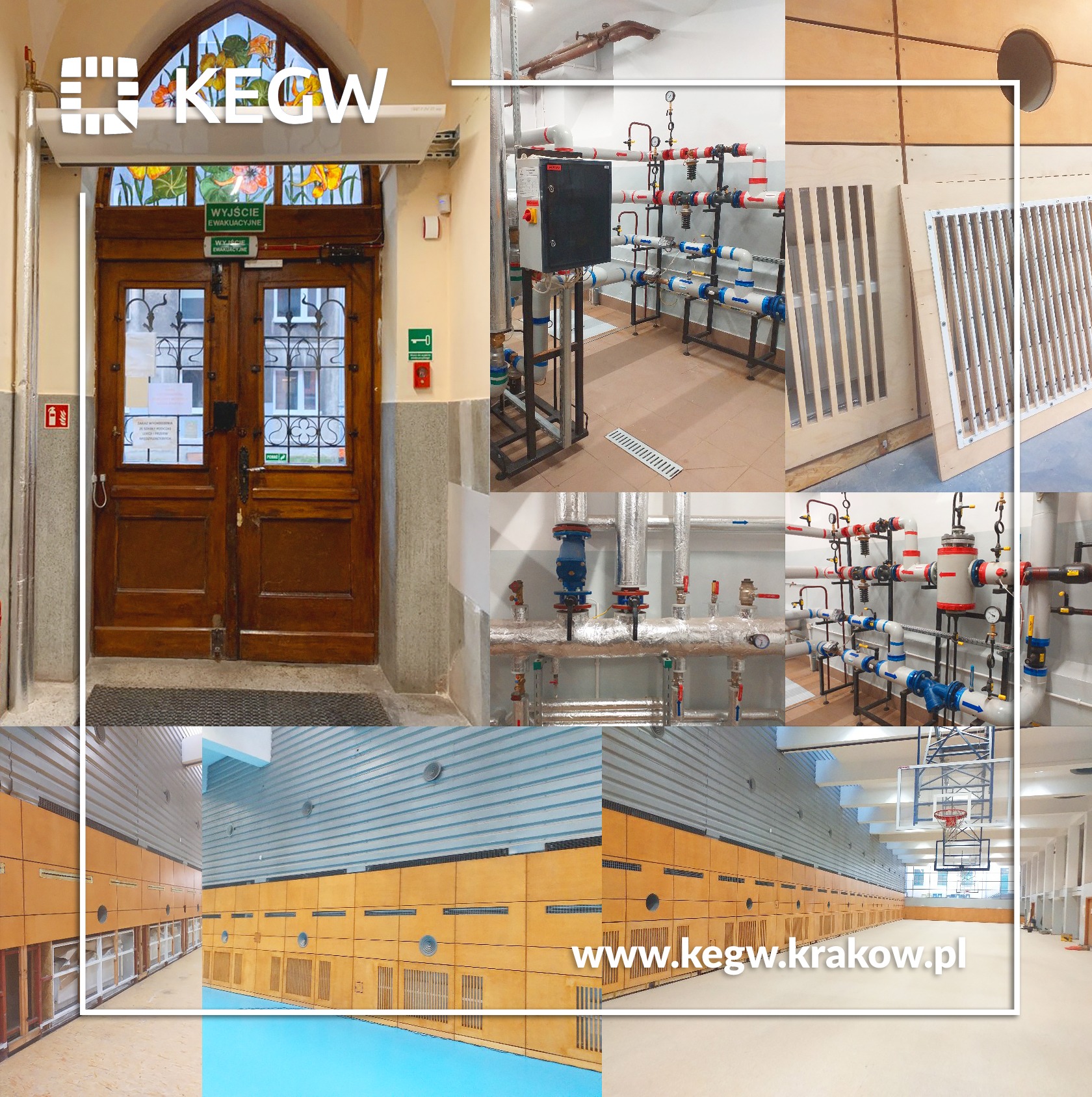 Remont instalacji centralnego ogrzewania oraz instalacji ciepła technologicznego do central wentylacyjnych w VI LO w Krakowie