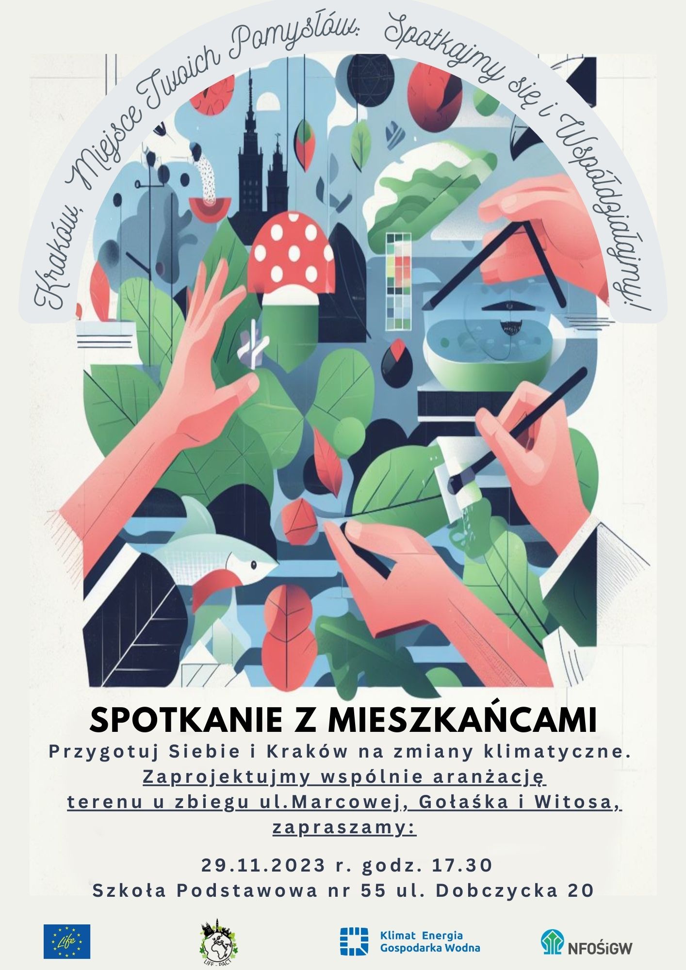 Jak będzie wyglądał skwer na rogu ulic Witosa i Gołaśki w Krakowie? Kolejne warsztaty z mieszkańcami.