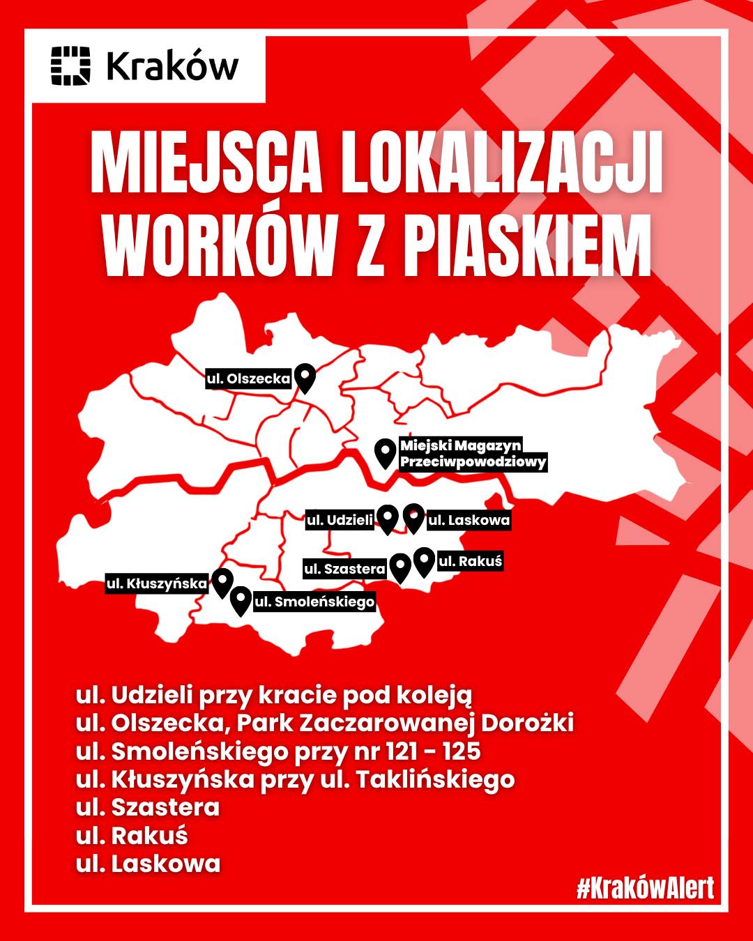 Aktualna sytuacja pogodowa i działania służb w Krakowie
