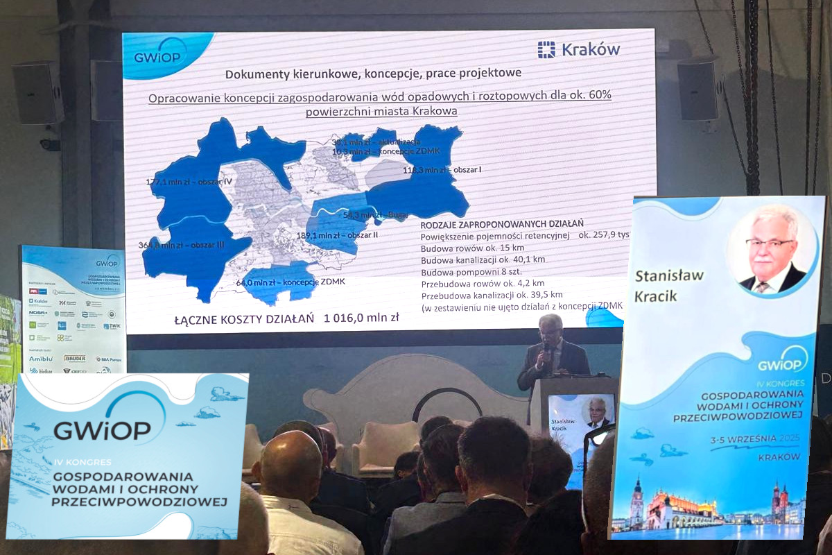 Kraków na IV Kongresie Gospodarowania Wodami: O odporności miast i kosztach infrastruktury