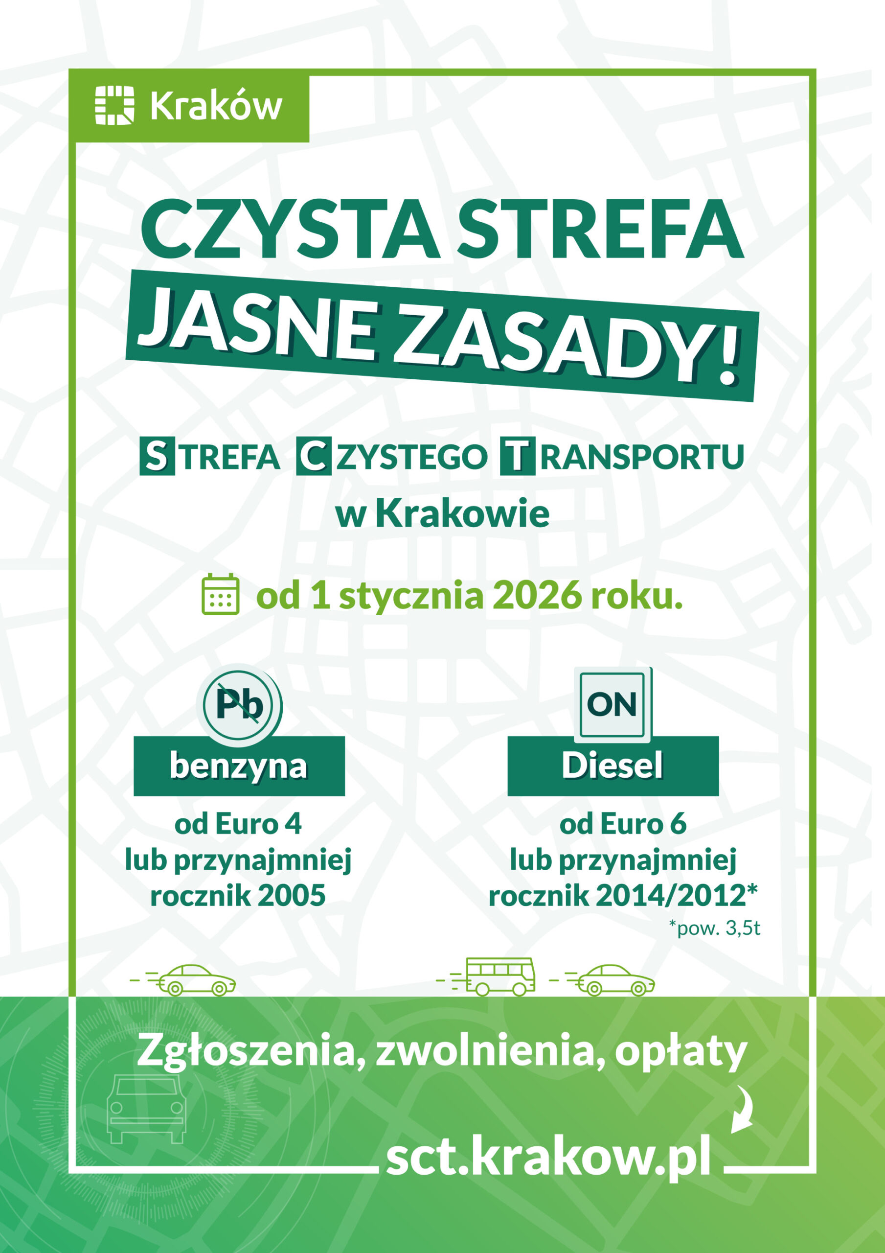 Kraków gotowy na&nbsp;wprowadzenie Strefy Czystego Transportu
