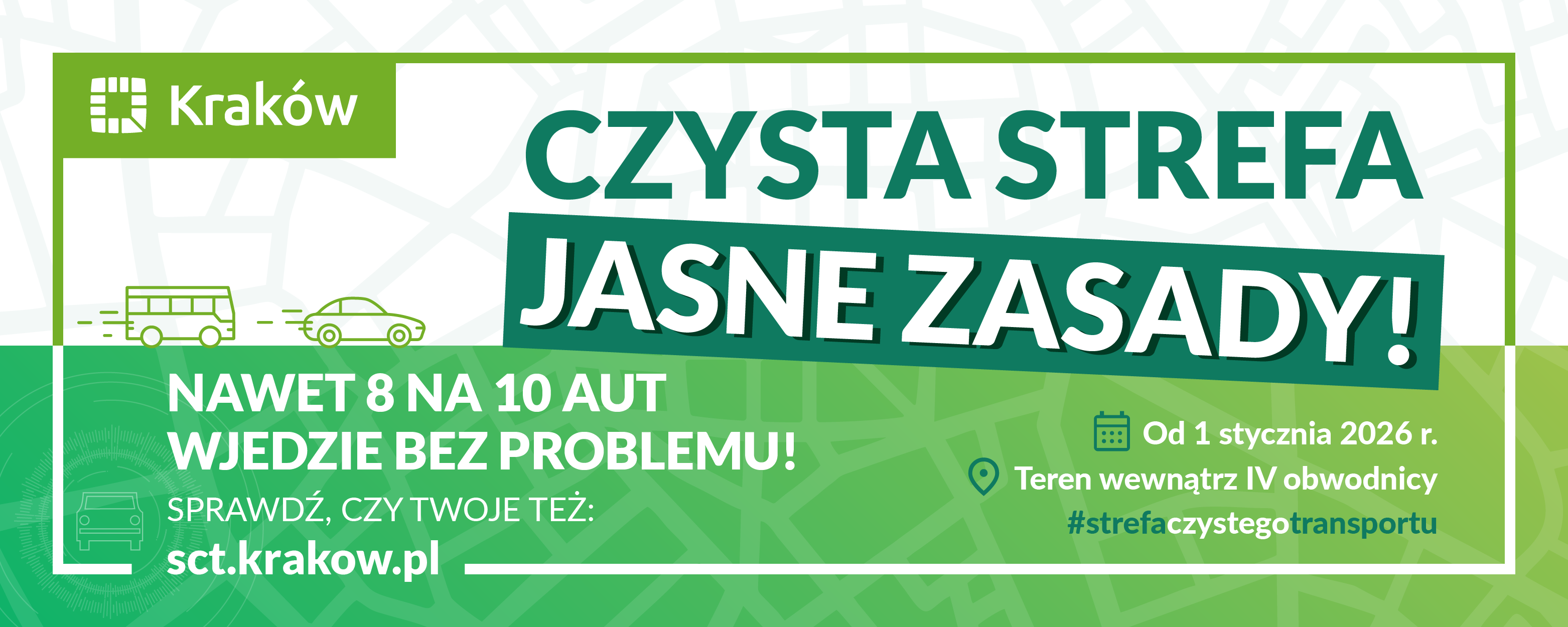Strefa Czystego Transportu w&nbsp;Krakowie – praktyczny przewodnik